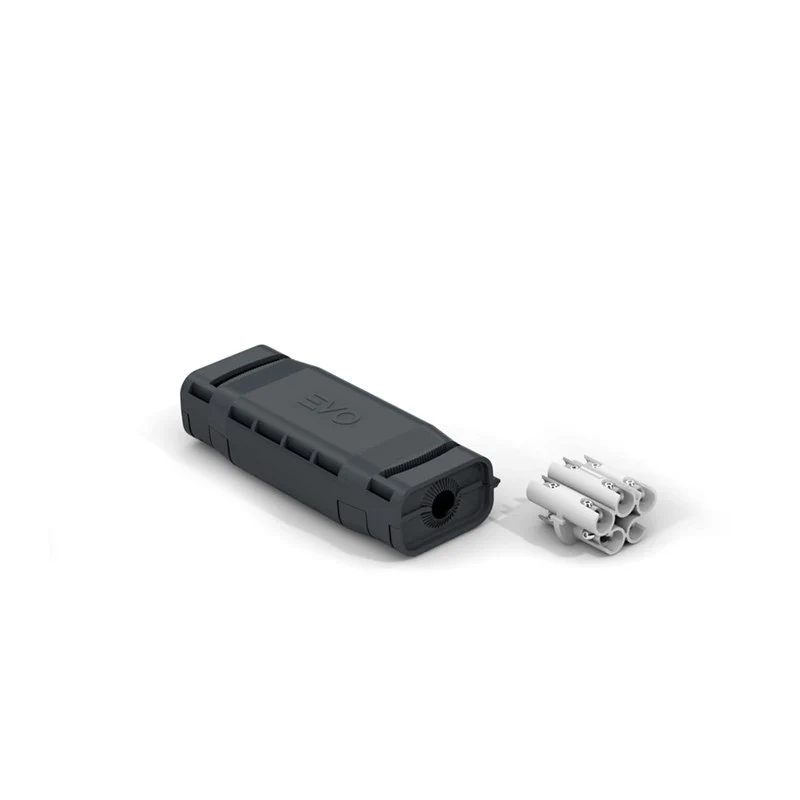Wiska 10112028 EV103 145x56x35mm Pre-filled IP68 Straight Gel Joint Complete with 5 Core Screw Terminal Block and Armour Bonding Kit Black