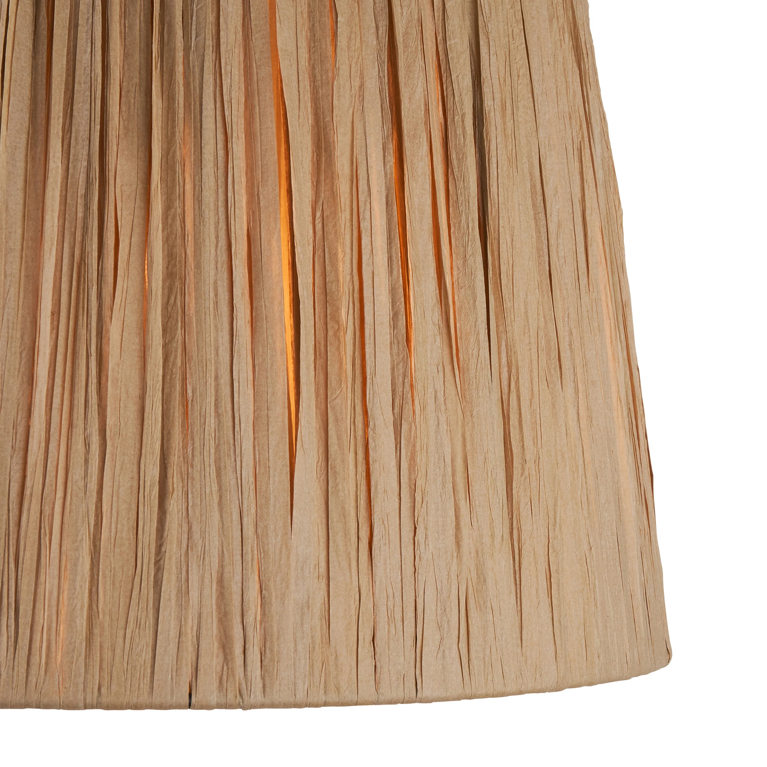 Endon 111507 Raffia 32cm Tapered Shade Natural raffia 10W LED E27 (Required) - Image 3