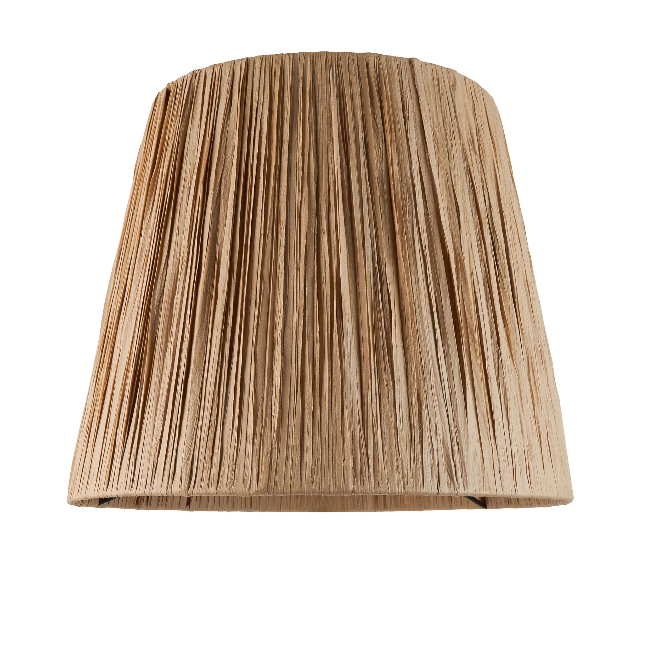 Endon 111507 Raffia 32cm Tapered Shade Natural raffia 10W LED E27 (Required) - Image 5