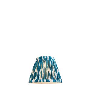 Endon 113088 Ikat 16cm Tapered Shade Marlin blue fabric 7W LED E14 or B22 (Required)