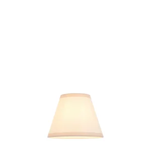 Endon 113174 Ivy 16cm Tapered Shade Vintage white & almond white fabric 7W LED E14 or B22 (Required)