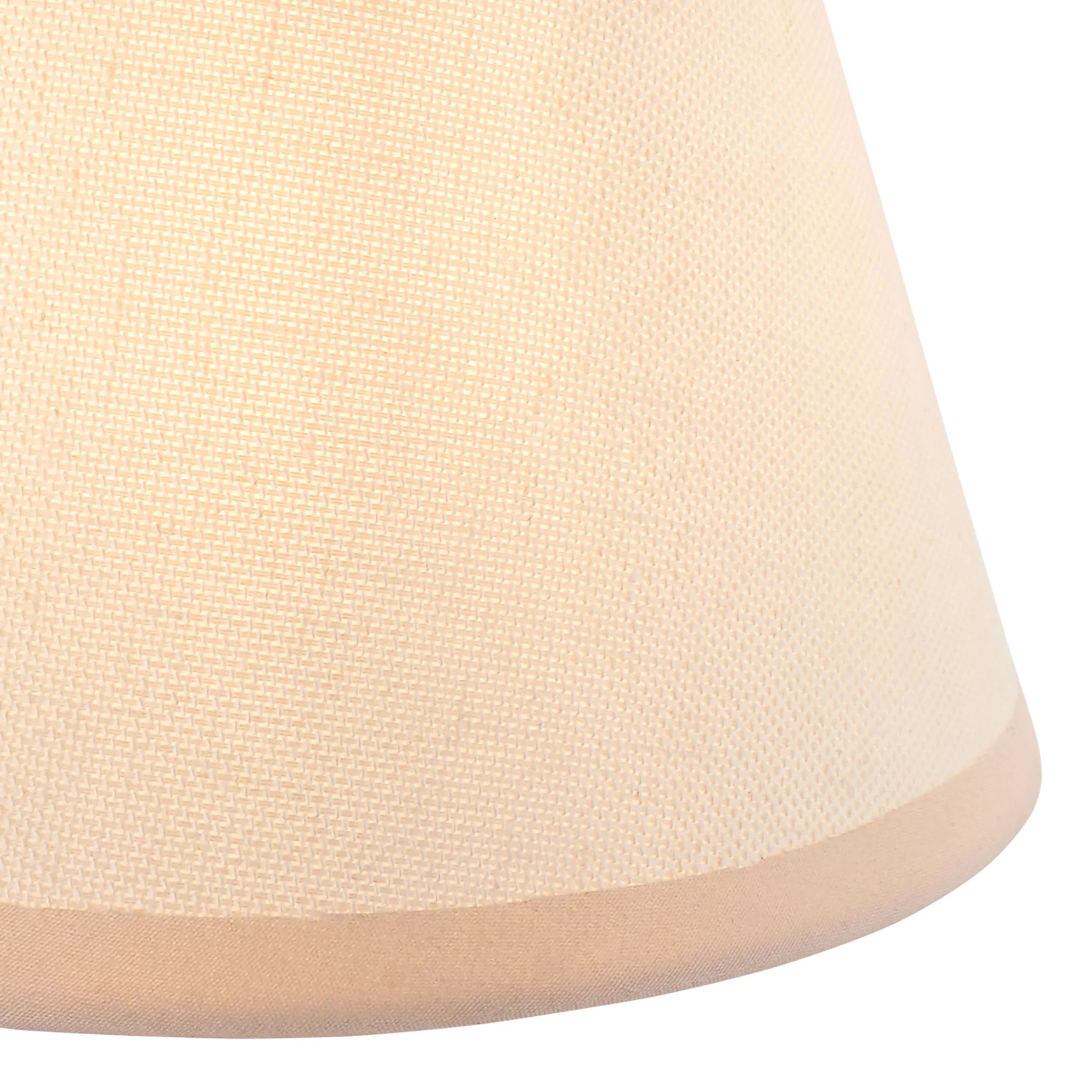 Endon 113174 Ivy 16cm Tapered Shade Vintage white & almond white fabric 7W LED E14 or B22 (Required) - Image 3