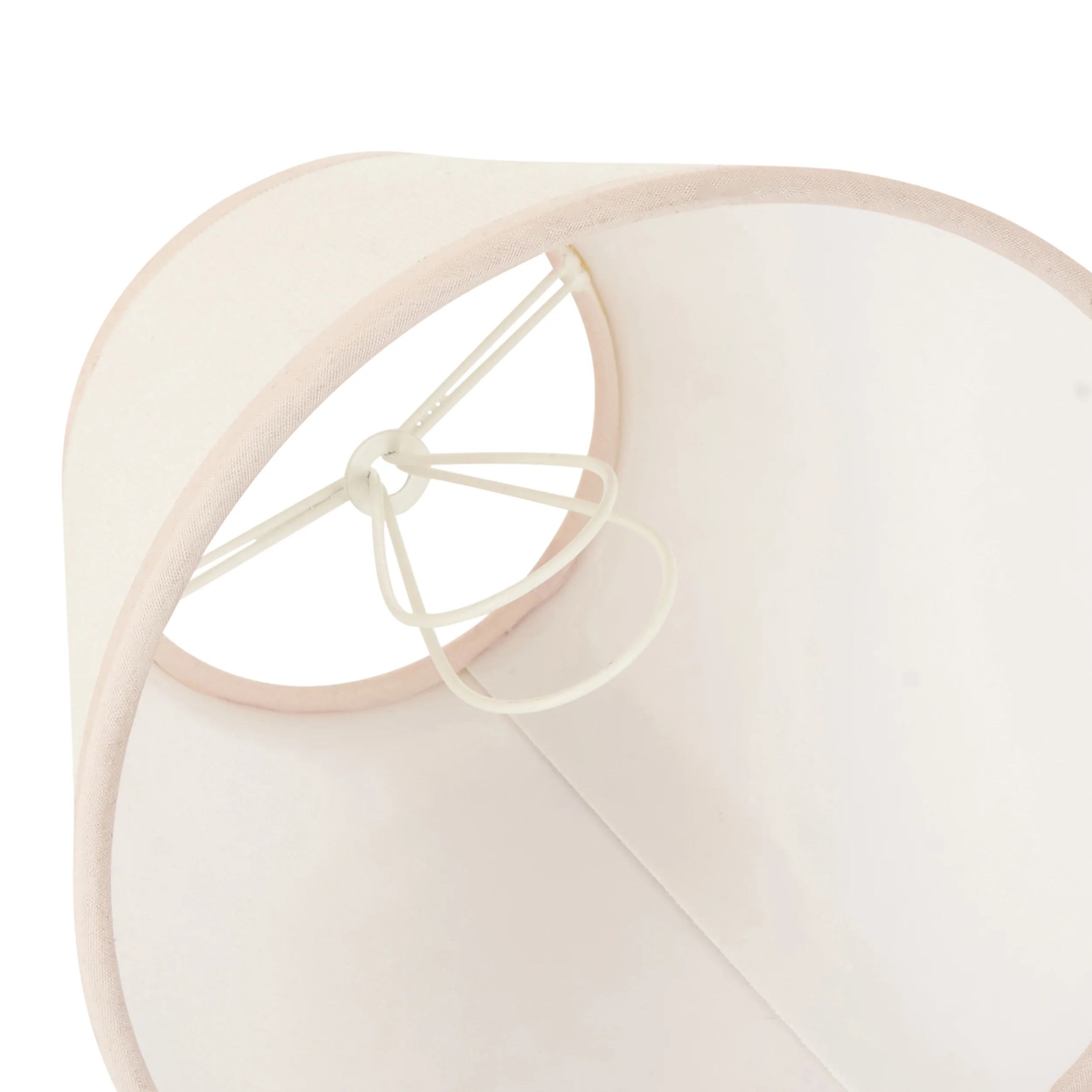 Endon 113174 Ivy 16cm Tapered Shade Vintage white & almond white fabric 7W LED E14 or B22 (Required) - Image 4