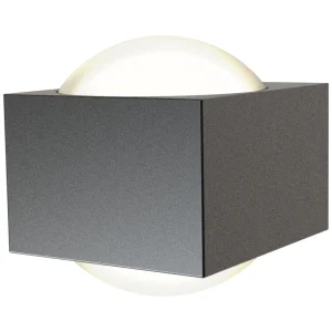 Ansell AMISASQ/GR/CW Misano Square IP65 Bi-Directional Wall Light 4000K Graphite