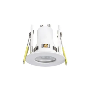 Integral ILDLFR43D060 Evofire Mini Fire Rated Downlight IP65 43mm Cutout 55mm Diameter White Round +GU10 Holder