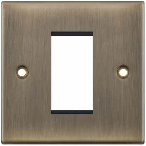 Selectric 5M-4 5M 1 Aperture Euro Media / Data Plate - Antique Brass