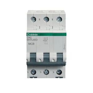 Crabtree 6HTL40D Loadstar 40A Triple Pole D Curve 10kA MCB