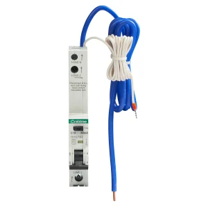 Crabtree 701C/103/LT Polestar Compact 1 Module 10A C Curve 30mA 16kA 1P+N Type A RCBO Long Tail