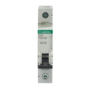 Crabtree 70D/20 Polestar Compact 20A D Curve 16kA SP MCB