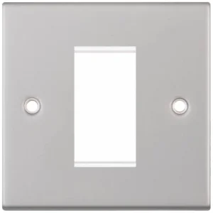 Selectric 5M-1 5M 1 Aperture Euro Media / Data Plate - Satin Chrome