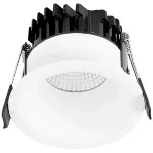 Aurora CurveE EN-DLB072DDA/30 220-240V 7W IP44 Fixed 20mm Baffle DALI Dimmable LED Downlight 3000K