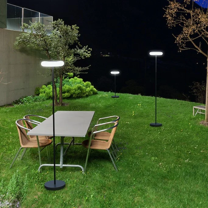Lutec 6910901012 POPS 5.1W IP54 LED Solar Outdoor Portable Post Light 3000K - Matt Black - Image 3