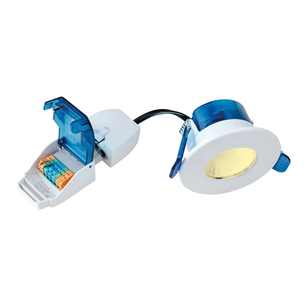 Aurora AU-R61W/30 5.5W LED IP65 Fixed Dimmable Fire Rated Downlight FastRFix CRI90 White 3000K - Image 2