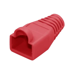 Securi-Flex RJ45 CAT6 Flush Fit Strain Relief Boot - Red (100 Pack)