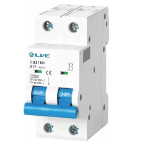 LIVE Electrical CB232B Double Pole 32A B Curve 10kA MCB