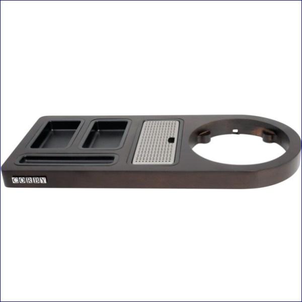 COR15135 | ESSENTIALS BY CORBY STANDARD WELCOME TRAY IN DARK WOOD (BUCKINGHAM / WT0001)