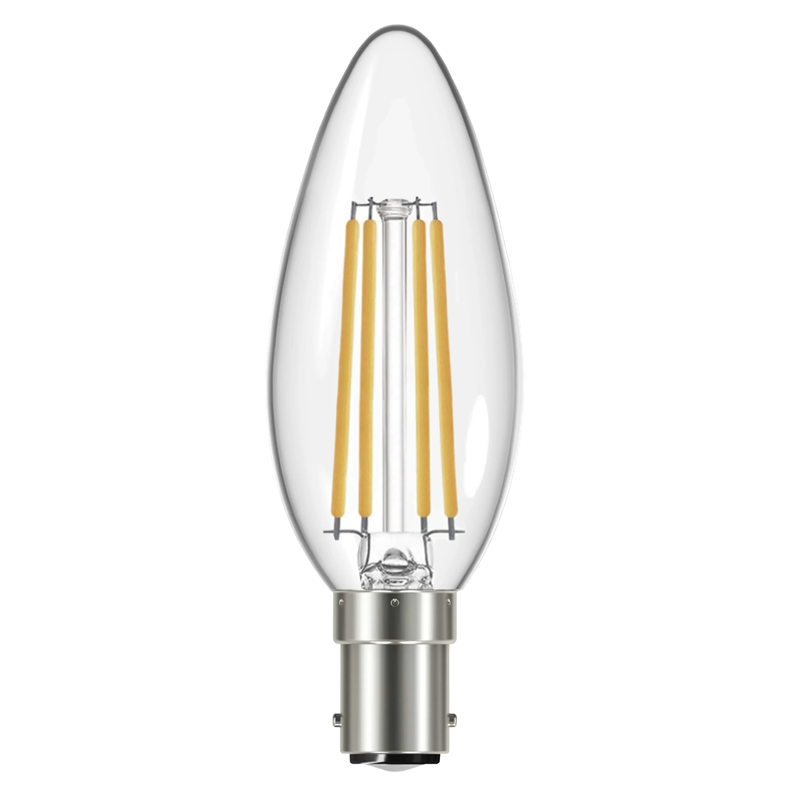 Eveready S15476 B15 SBS Candle Filament Clear LED Bulb 4W 470lm Warm White 2700K (5 Pack) - Image 4