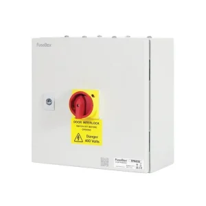 FuseBox TPNI063 63A TP&N Metal Isolator Switch Disconnector Door Interlock IP65