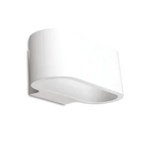 Integral ILDEC004 Indoor Decorative Paintable Gypsum Chania Wall Light IP20 For 1x G9 Max 40W White