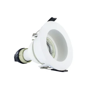 Integral ILDLFR70E001 Evofire Fire Rated Downlight 70mm Cutout IP65 White Recessed +GU10 Holder