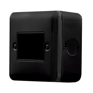 Click MCP403BK Metal Clad Pro 1 Gang Minigrid Plate - 3 Aperture - Black
