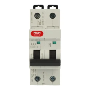 MEM Eaton MBH220 Memshield 2 20A 10kA Type B DP MCB