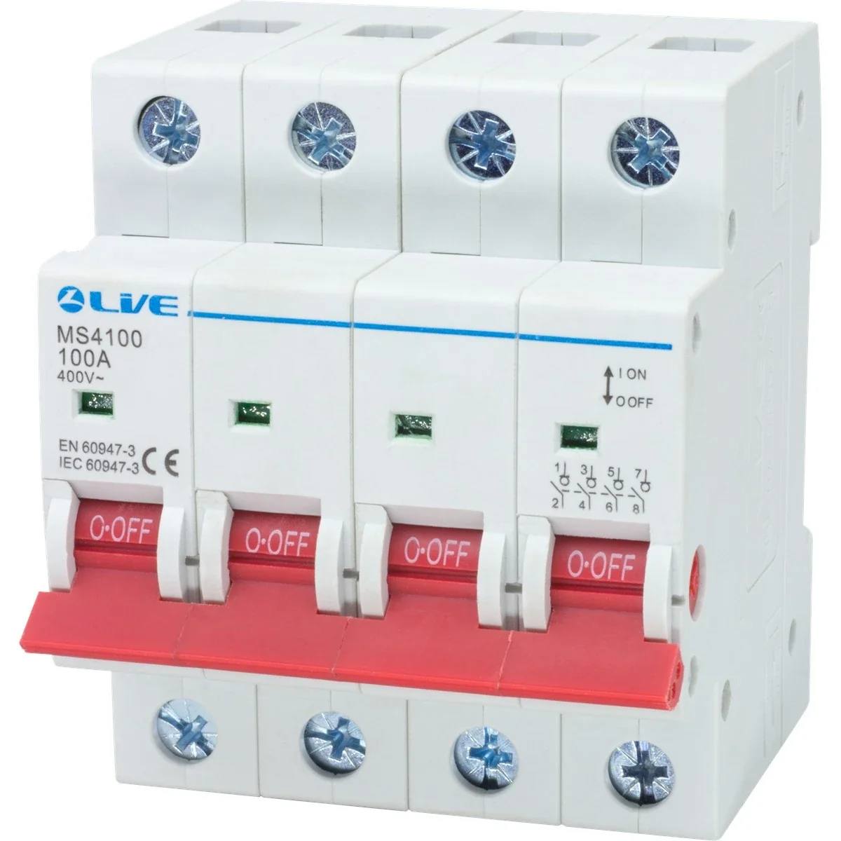 LIVE Electrical MS4100 4 Pole 100A Main Switch - Image 2