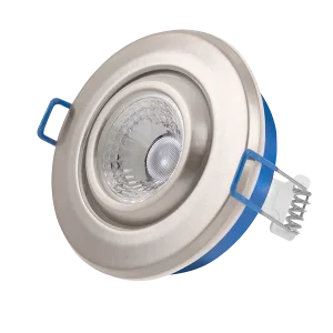 Ovia OV5705SC5WD 5.5W LED IP65 Adjustable Downlight With External Flow Driver - 2700K - Satin Chrome