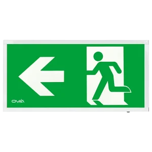 Ovia OVEM5311WHLST Calvex 3W LED IP20 Emergency Self Test Sign Left