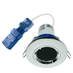 Ovia OVGU700CH FlameGuard 240V GU10 Cast Fire-Rated IP20 Fixed Downlight Chrome