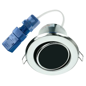 Ovia OVGU720CH FlameGuard 240V GU10 Fire-Rated IP20 Adjustable Downlight Chrome