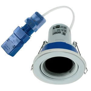 Ovia OVGU795 FlameGuard 240V GU10 Fire-Rated IP65 Fixed Downlight Housing