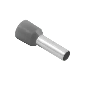 Unicrimp QBFR25 Bootlace Ferrule 2.5mmý Gry French (100 Pack)