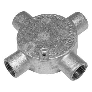 Unicrimp QCB420G 20mm 4 Way Galvanised Conduit Box