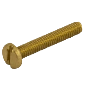 Unicrimp QMS4-35B M4x35mm Pozi Panhead Brass Machine Screw (Sold in 1's)