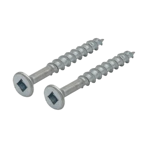 Unicrimp QSLS8-175 8x1.75" Squarelock Flat Countersunk BZP Woodscrews (200 Pack)