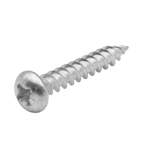 Unicrimp QWDSR8-2 8x2" Pozi Round Head Twin Thread BZP Wood Screws (200 Pack)