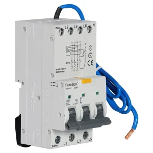 FuseBox R3PN10B4530BD 45A B Curve 10kA 30mA 3P+N Switched Type A Bi-Directional RCBO