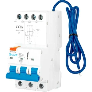 LIVE Electrical RTN316B-030N 3P+N 16A B Curve 10kA 30mA Type A RCBO