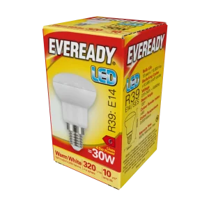 Eveready S13630 E14 SES Reflector R39 LED Bulb Opal 4.5W 320lm Warm White 3000K
