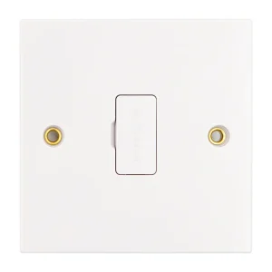 Deta Vimark VS1360 White Moulded Square Edge 13A Unswitched Connection Unit