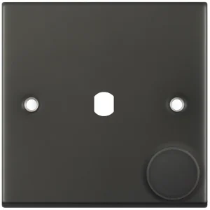 Selectric DSL12-70 5M 1 Gang Empty Dimmer Plate with Knob - Dark Bronze