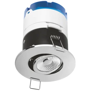 Aurora mPRO AU-MPRO2APC/40 220-240V 6W LED IP65 Dimm. Adj. Fire Rated Downlight 4000K Polished Chrome