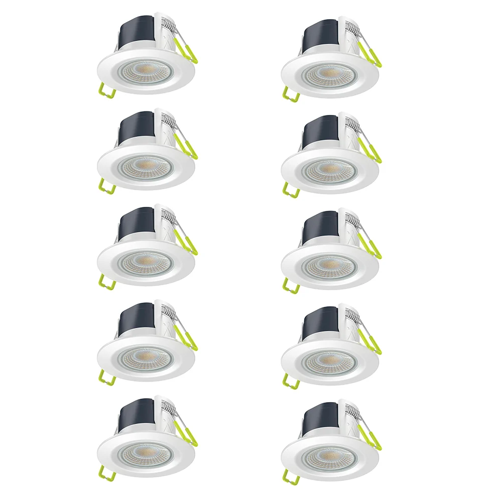 Collingwood DLT389MWA10 H2 Lite Select 5W CCT Switchable LED Fire-Rated Downlight Dimmable 2700K/3000K/4000K (10 Pack)