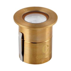 Collingwood GL019RAB27S GL019 0.4W-2.2W IP68 Low Voltage Groundlight, Antique Brass, 12 Degree Beam Angle, 2700K