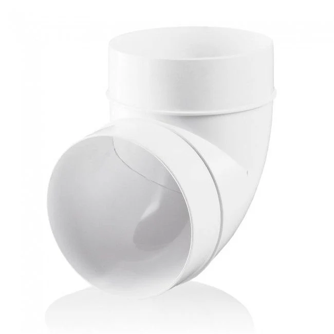 Blauberg Plastic Circular 90 Degree Bend - 125mm - Image 2