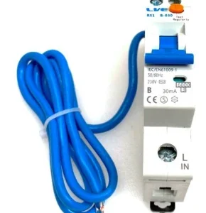 LIVE Electrical RS140B-030 Single Module 40A B Curve 6kA 30mA Type AC Mini RCBO