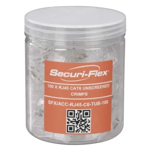 Securi-Flex CAT6 RJ45 UTP Connector Plug (Tub of 100)