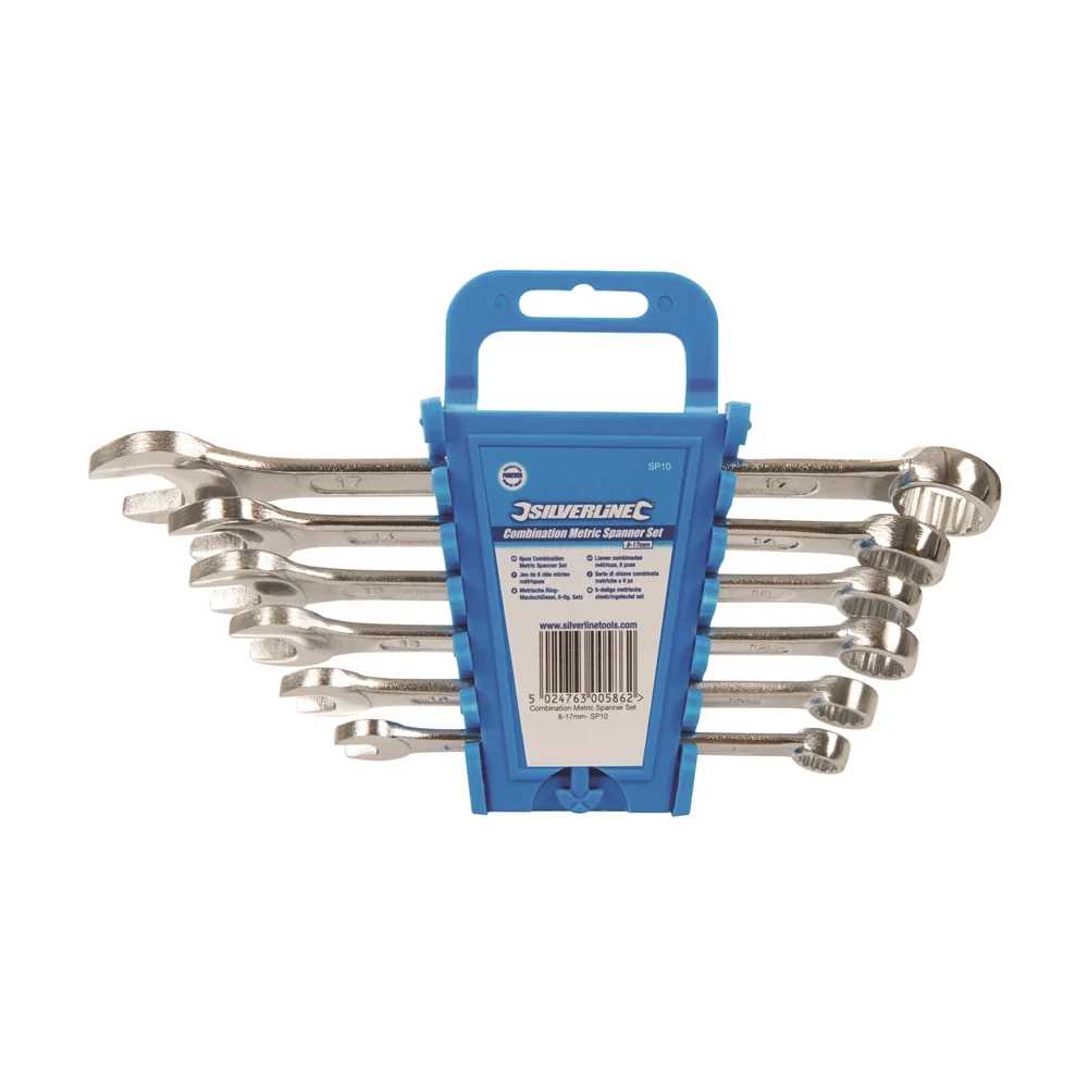 Silverline Combination Spanner Set 6pce (8 - 17mm Metric) - Image 6