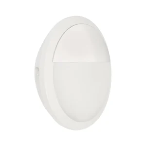 Collingwood WL95W2NMEMCS WL95 Versa White 250mm 5-8W IP65 750-1200lm CCT Round LED Bulkhead, On-Off Microwave Sensor & Manual-Test Emergency